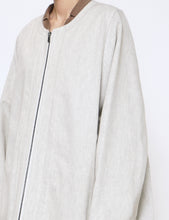 Load image into Gallery viewer, WHITE MODIFIED SLEEVE HALF ZIP COAT
