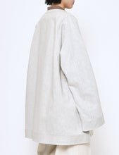 Load image into Gallery viewer, WHITE MODIFIED SLEEVE HALF ZIP COAT
