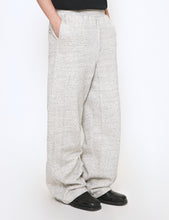 Load image into Gallery viewer, LIGHT GREY COTTON BOLD CUBOID SWEAT PANTS
