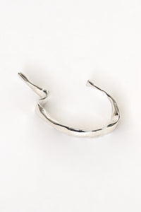 SILVER HAMMER-CRAFTED BANGLE (THICK)