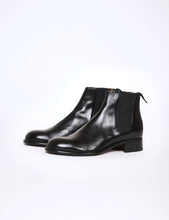 Load image into Gallery viewer, BLACK CROMO CALF LEATHER CHELSEA BOOTS
