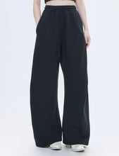 Load image into Gallery viewer, BLACK 3D TWISTED LOUNGE WIDE PANTS
