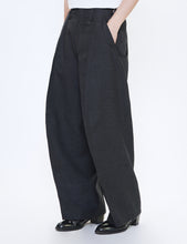 Load image into Gallery viewer, CHARCOAL S-CURVED WIDE LEG UTILITY TROUSERS
