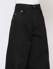 Load image into Gallery viewer, FADED BLACK 3D TWISTED WIDE LEG JEANS
