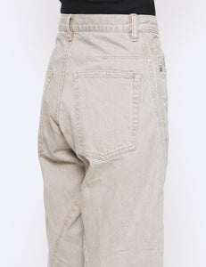 FADED TAN 3D TWISTED JEANS
