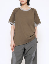 Load image into Gallery viewer, MOSS HALF SLEEVE RINGER T-SHIRT
