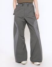 Load image into Gallery viewer, STEEL GREY PANELED TRACK PANTS
