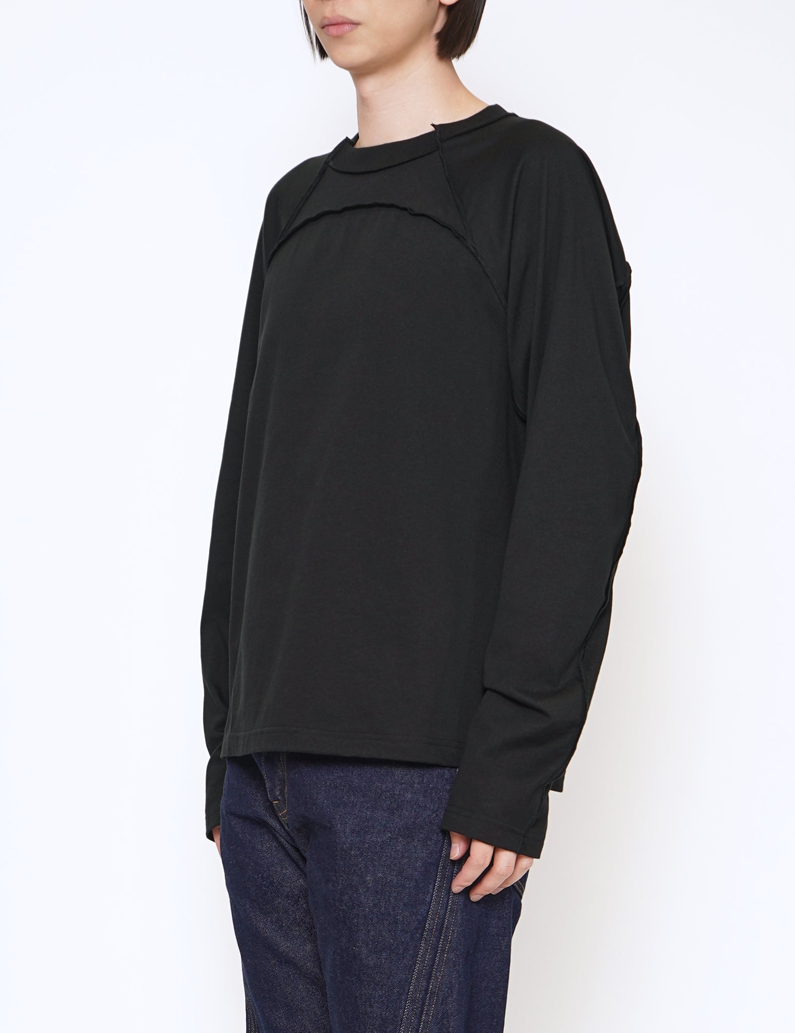 NVRFRGT BLACK LONG SLEEVE T SHIRT – GRAPH LAYER