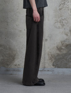 SHABBY BROWN DYED JERSEY TWISTED LOUNGE PANTS