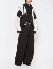 Load image into Gallery viewer, BLACK PURE DYED COTTON PANELLED BONTAN TROUSERS
