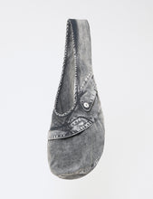 Load image into Gallery viewer, GREY DYED DENIM MIDI LIDIA BAG
