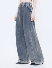 Load image into Gallery viewer, SHABBY GREY DYED JERSEY TWISTED LOUNGE PANTS
