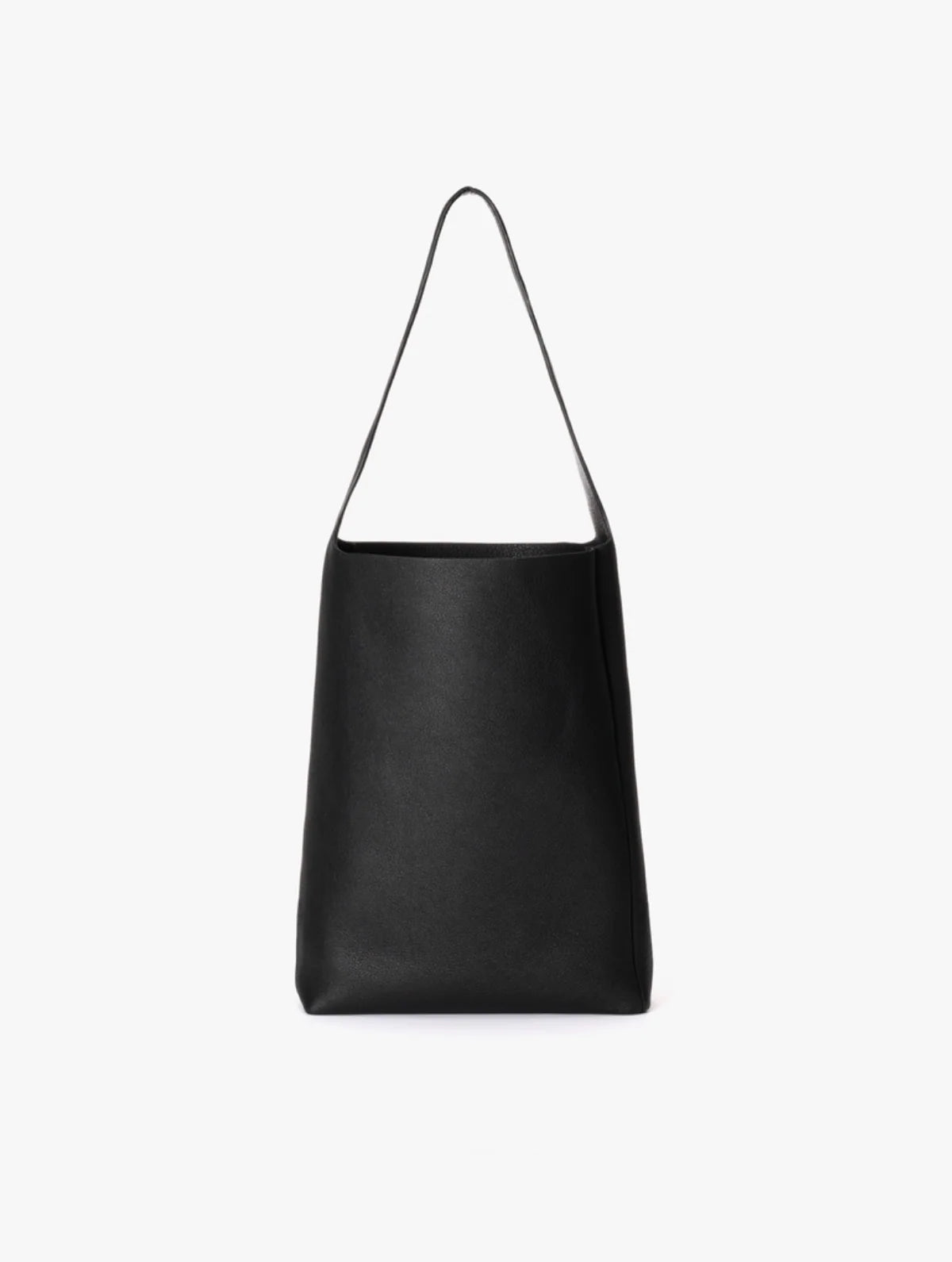 BLACK COW LEATHER SHOULDER BAG M PG02