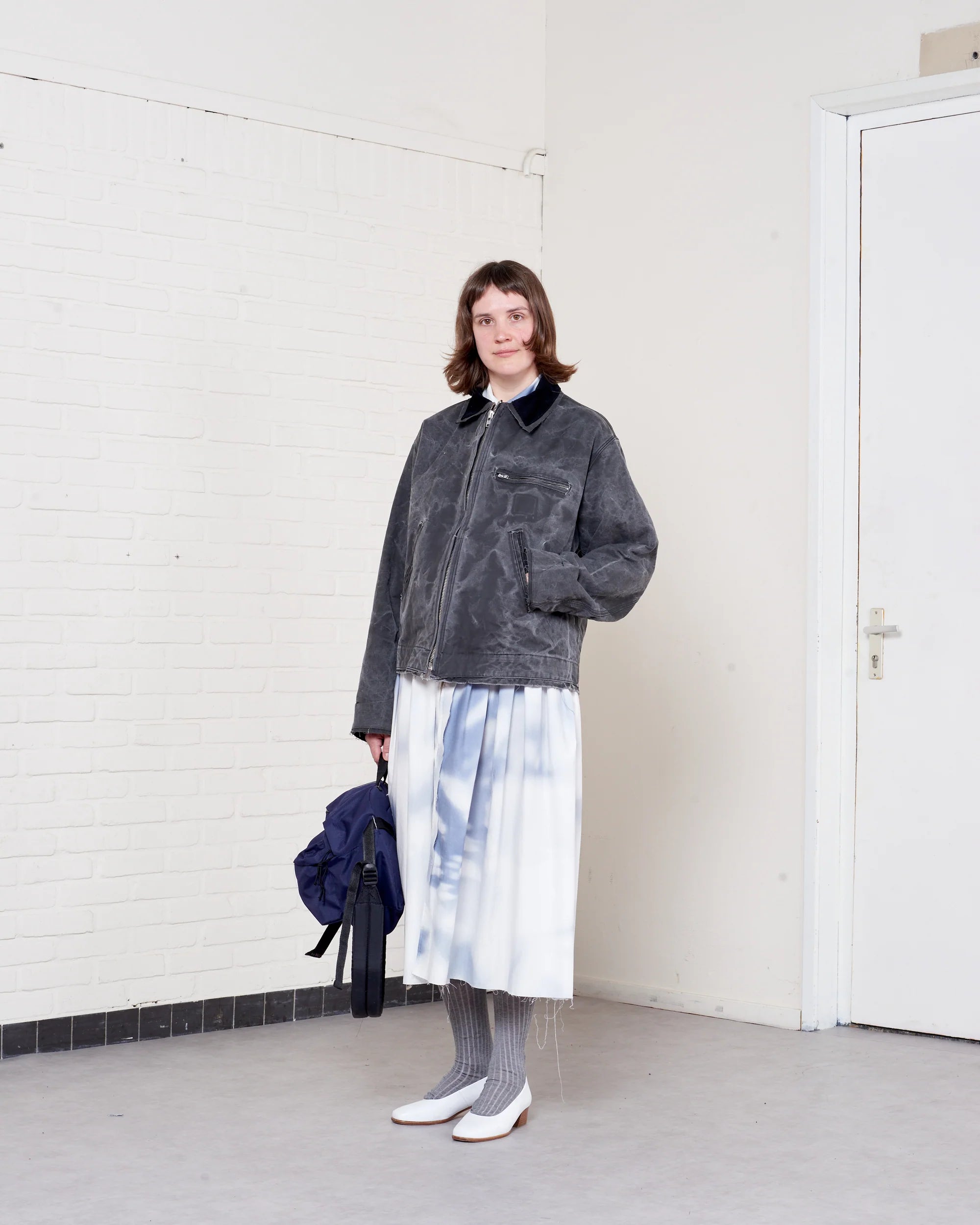 BLACK VINTAGE WASH WORKER JACKET