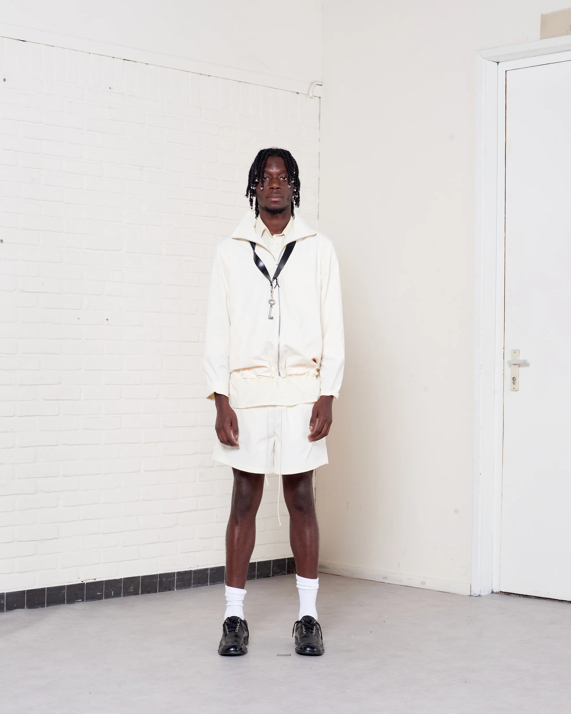 LIGHT YELLOW TRACK JACKET