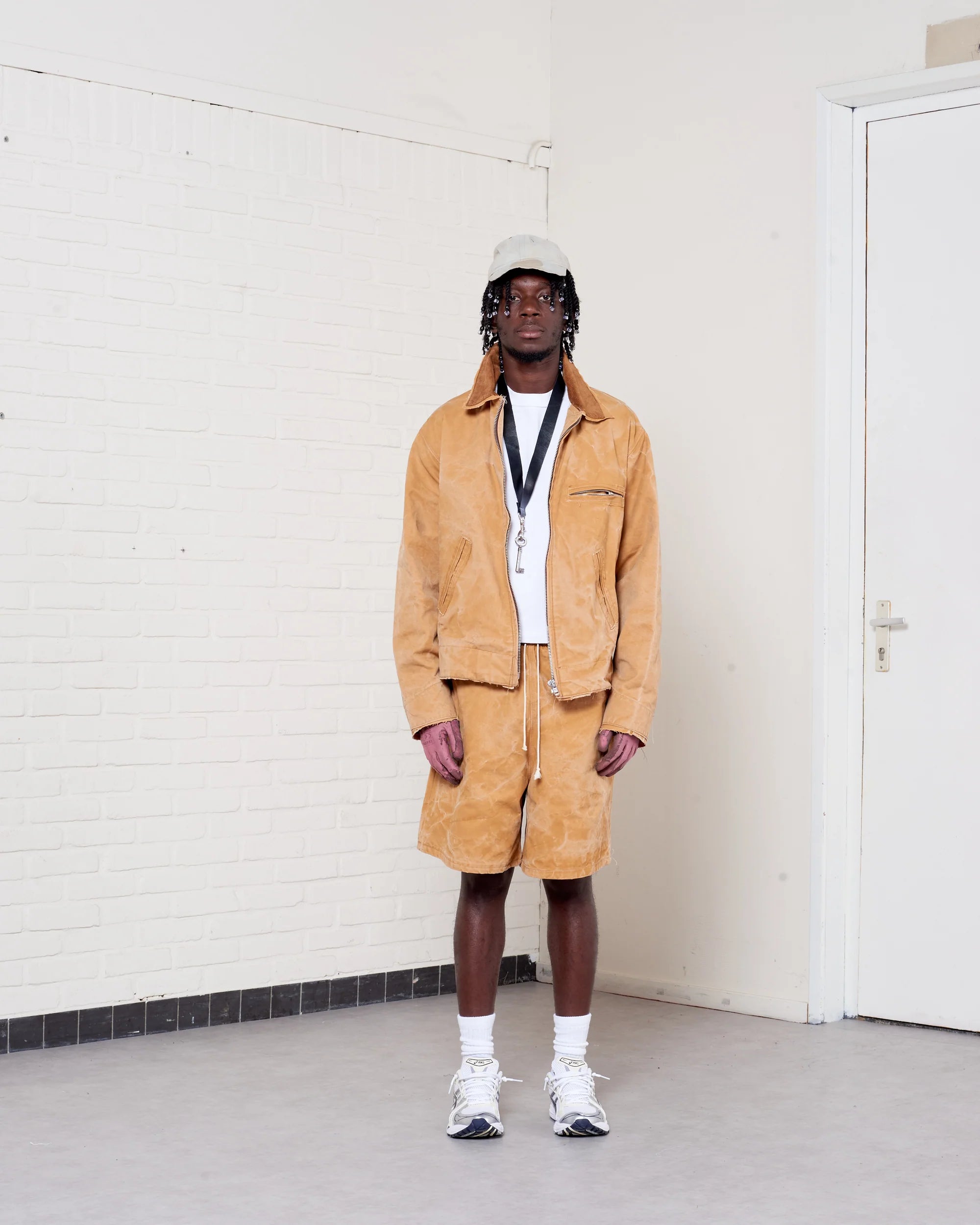 SAND VINTAGE WASH WORKER JACKET