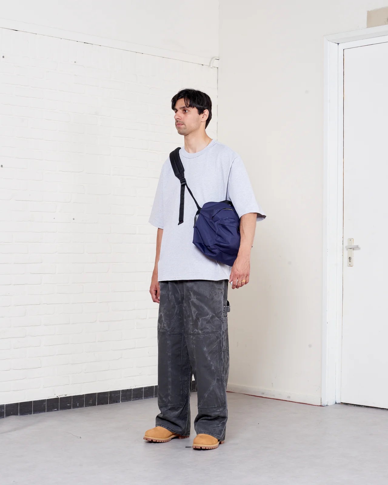 GREY MELANGE BIG TEE
