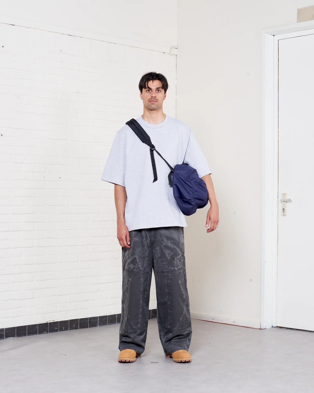GREY MELANGE BIG TEE