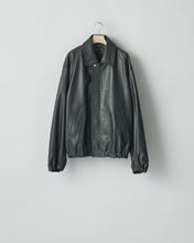 Load image into Gallery viewer, BLACK LEATHER ZIP SHORT JACKET
