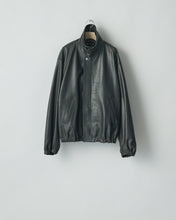 Load image into Gallery viewer, BLACK LEATHER ZIP SHORT JACKET
