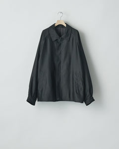 BLACK W/R/SI OVERSIZED HARRINGTON JACKET