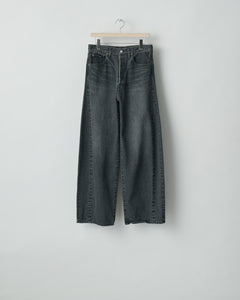 BLACK DEFORMATION WIDE VINTAGE DENIM JEANS