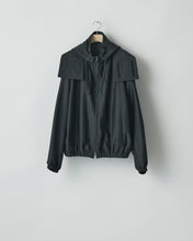 Load image into Gallery viewer, BLACK W/R/SI DOUBLE WEAVE HOODED JACKET
