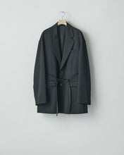 Load image into Gallery viewer, BLACK OVERSIZED SINGLE BREASTED LONG JACKET
