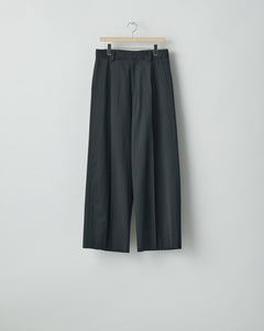 BLACK W/SI SATIN EXTRA WIDE TROUSERS