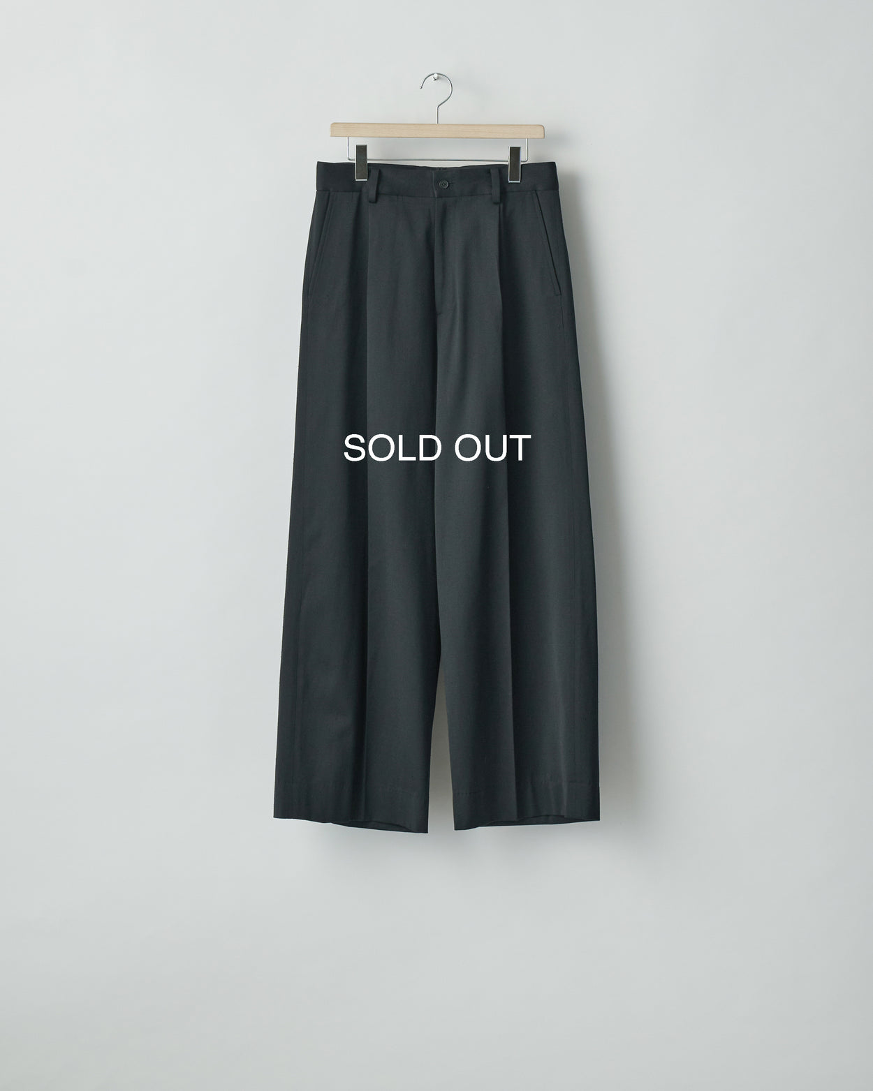 BLACK W/SI SATIN EXTRA WIDE TROUSERS