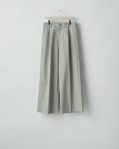 TAUPE GREY TECNO COTTON EXTRA WIDE TROUSERS