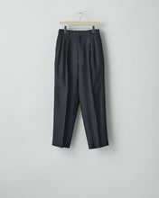 Load image into Gallery viewer, DARK NAVY W/R/SI DOUBLE WEAVE TWO TUCK EASY TROUSERS
