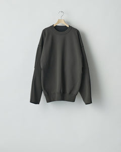 D.CHARCOAL / G.KHAKI OVERSIZED DOUBLE KNIT REVERSIBLE LS