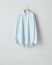 Load image into Gallery viewer, OFF BLUE OVERSIZED DOWN PAT SHIRT
