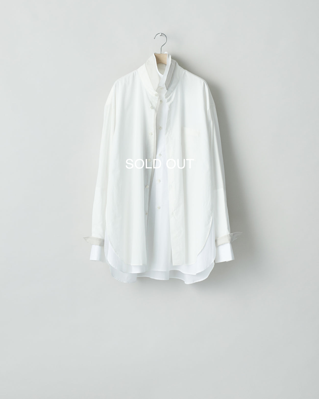 OFF OVERSIZED LAYERED SHIRT