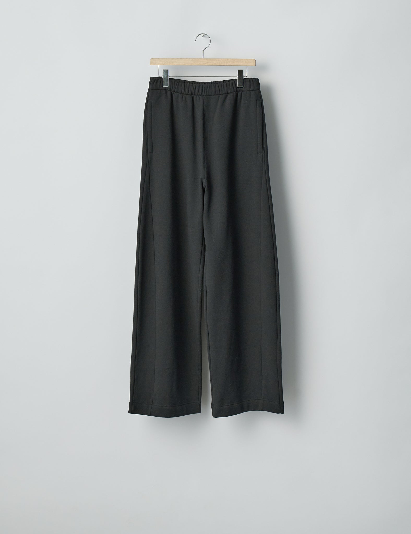 BLACK YAK/COTTON SWEAT EASY TROUSERS