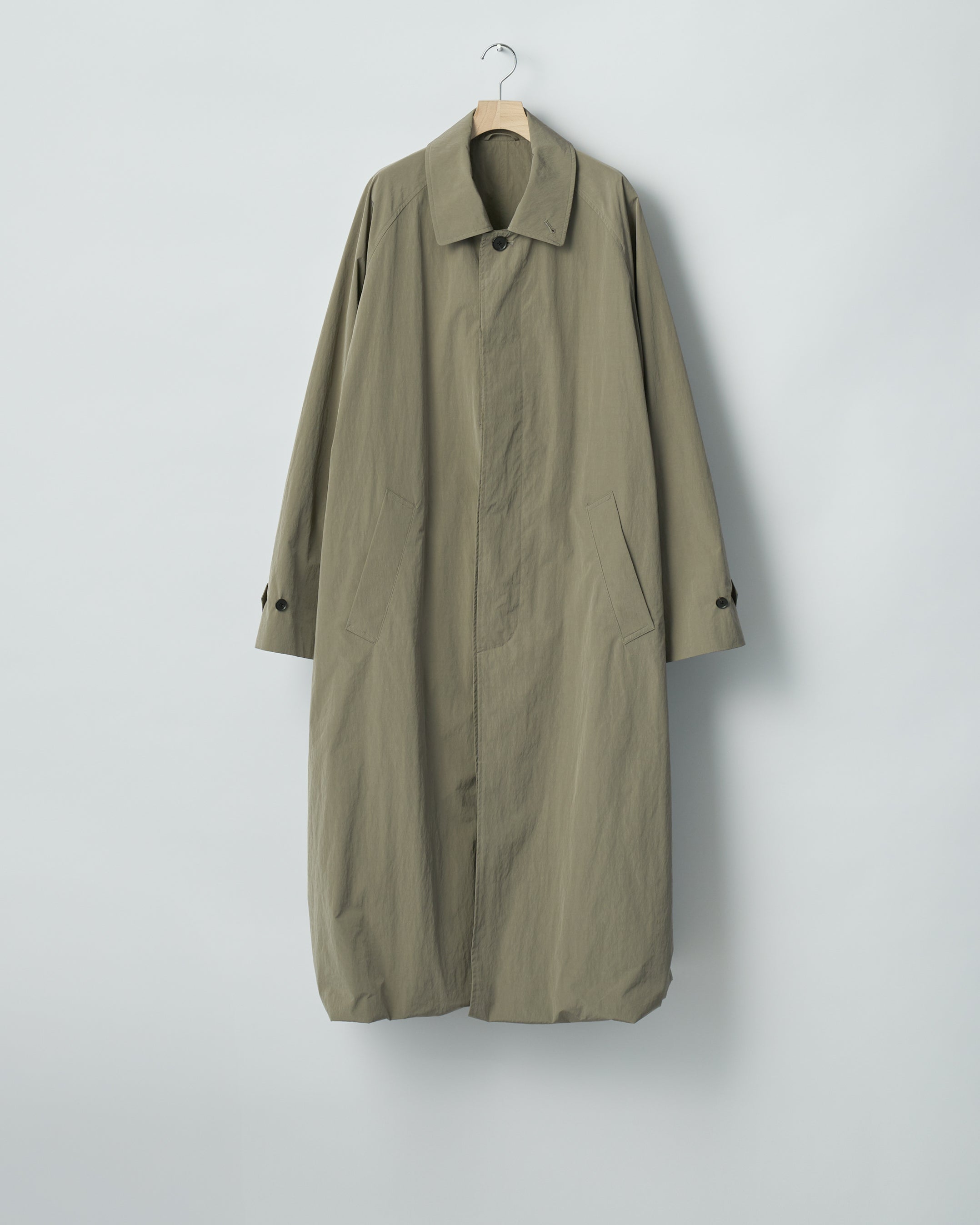 ssstein TAUPE OVERSIZED LAYERED COMBINATION COAT SS26