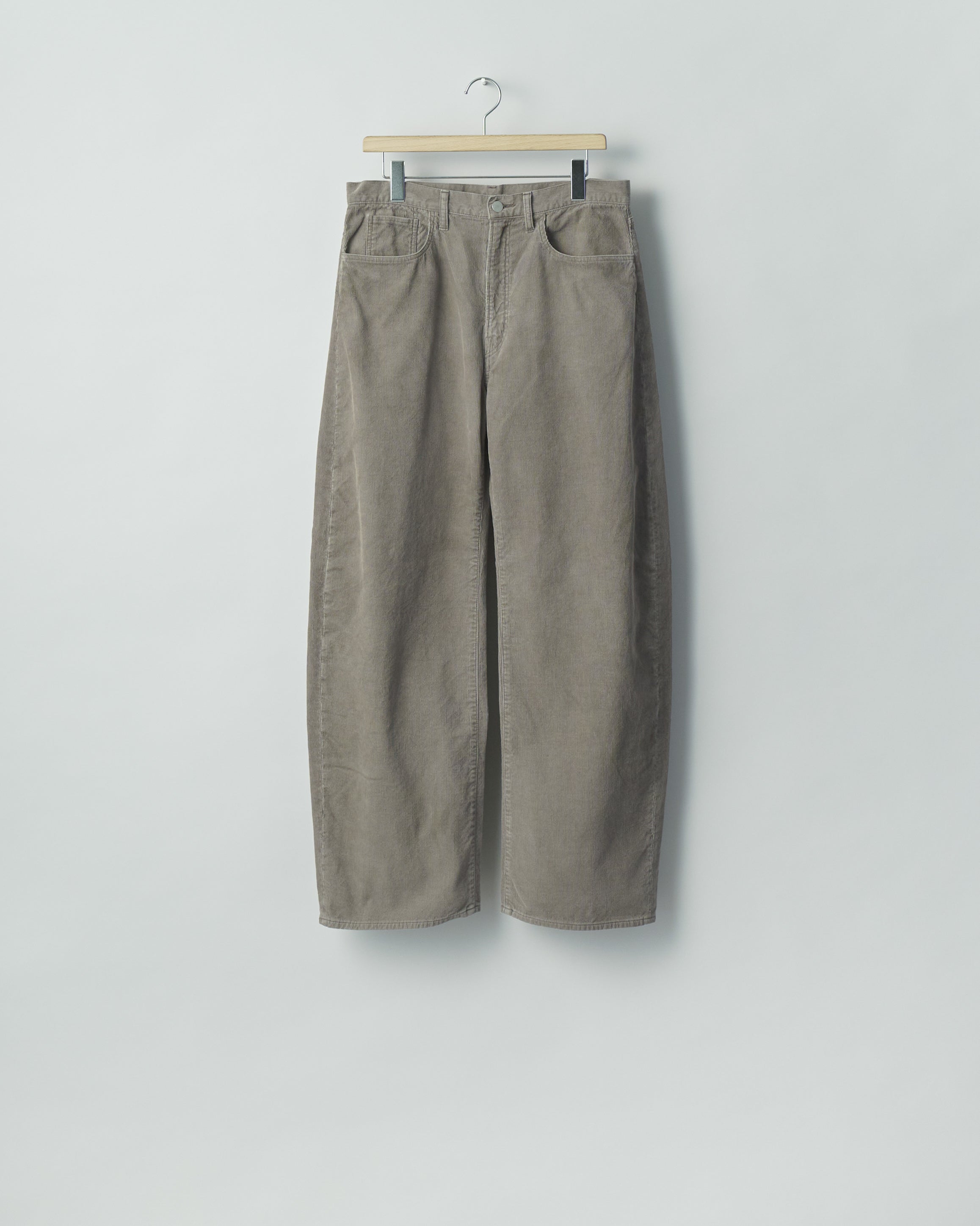TAUPE VINTAGE CORDUROY ROUND PANTS
