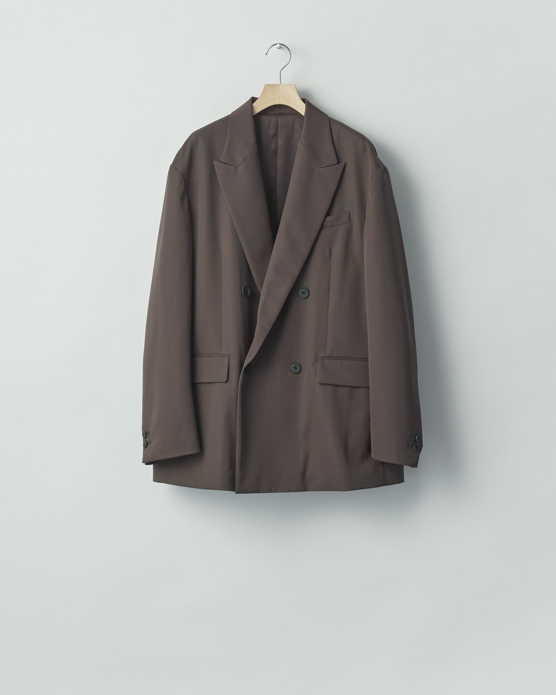GREY KHAKI DOUBLE BREASTED BLAZER