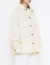 Load image into Gallery viewer, DOVE SPORTY COTTON POCKET ASAGO OVERSHIRT

