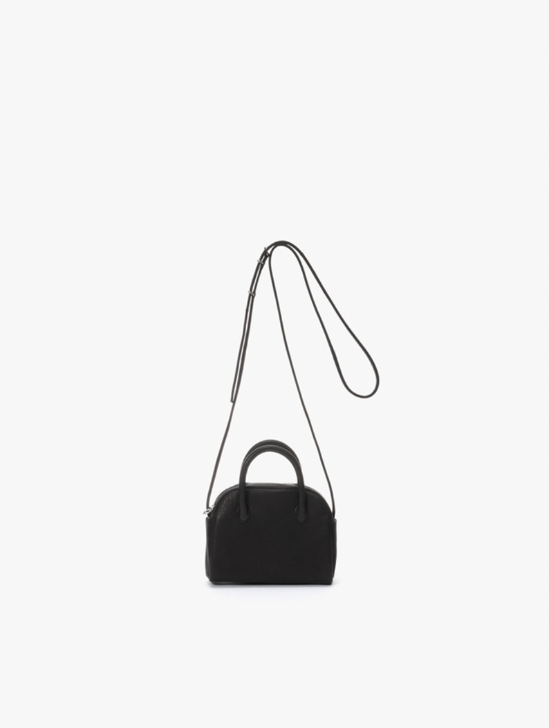 BLACK DEER LEATHER BOSTON MINI SHOULDER BAG DA39