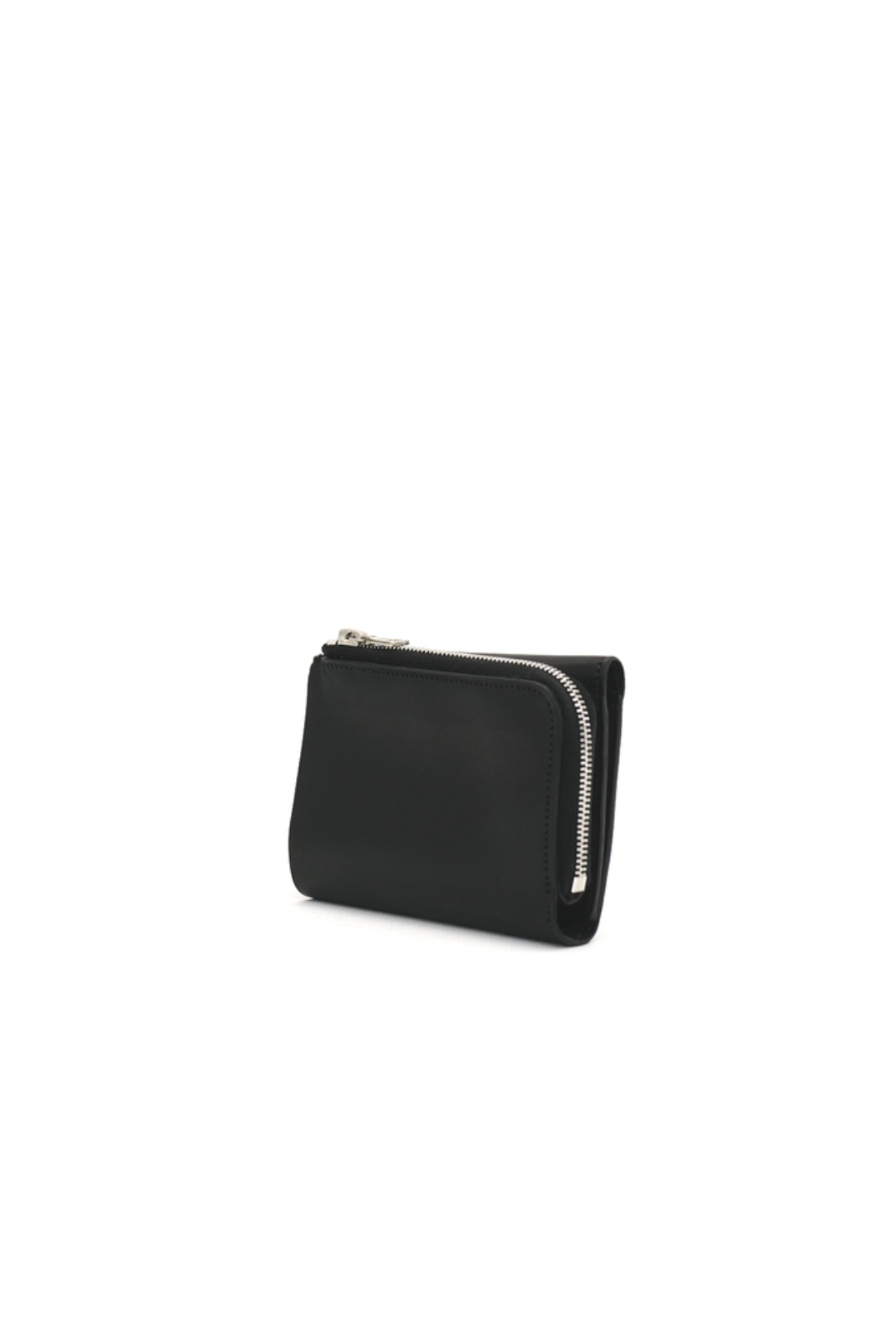 MATTE BLACK COW LEATHER FOLDED WALLET VT18