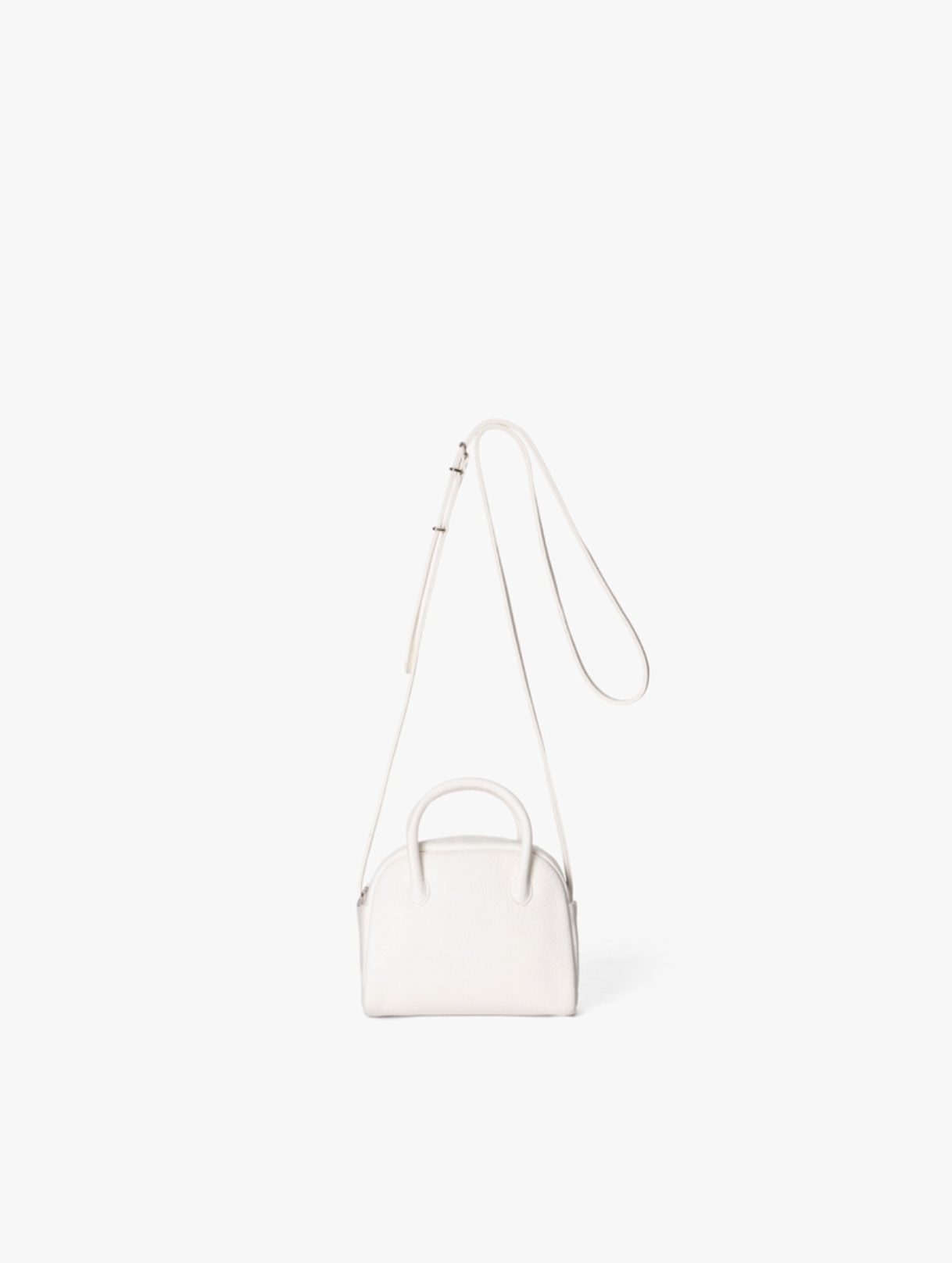 WHITE DEER LEATHER BOSTON MINI SHOULDER BAG DA39