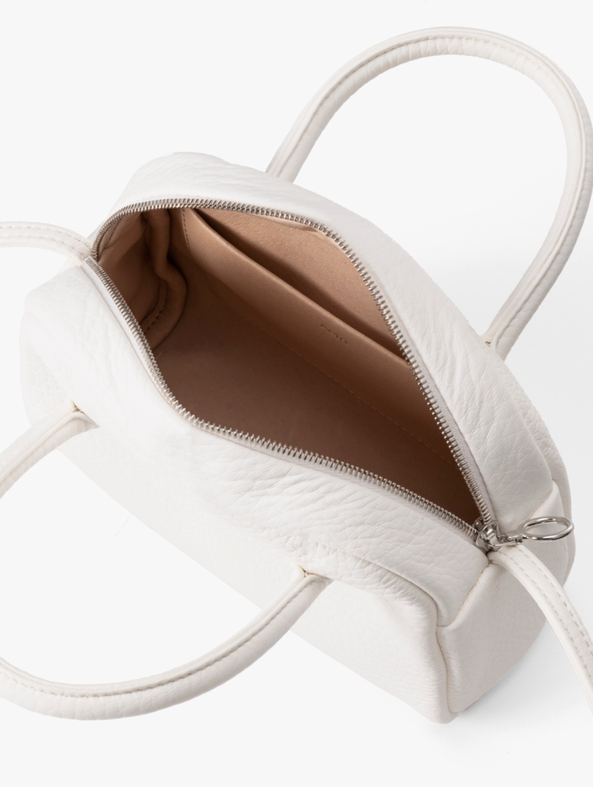 WHITE DEER LEATHER BOSTON MINI SHOULDER BAG DA39
