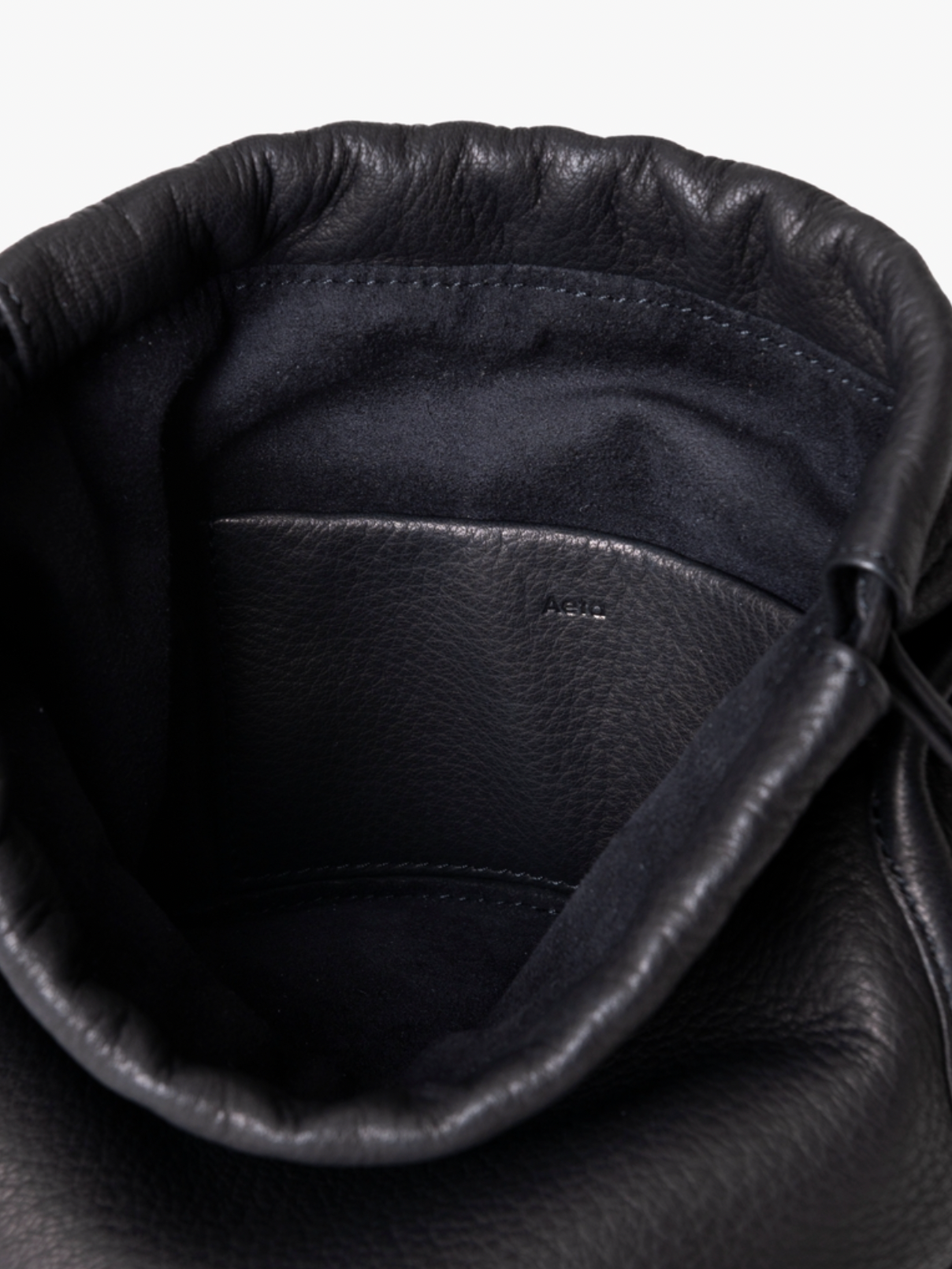 BLACK DEER LEATHER HAND POUCH MINI SHOULDER BAG DA115