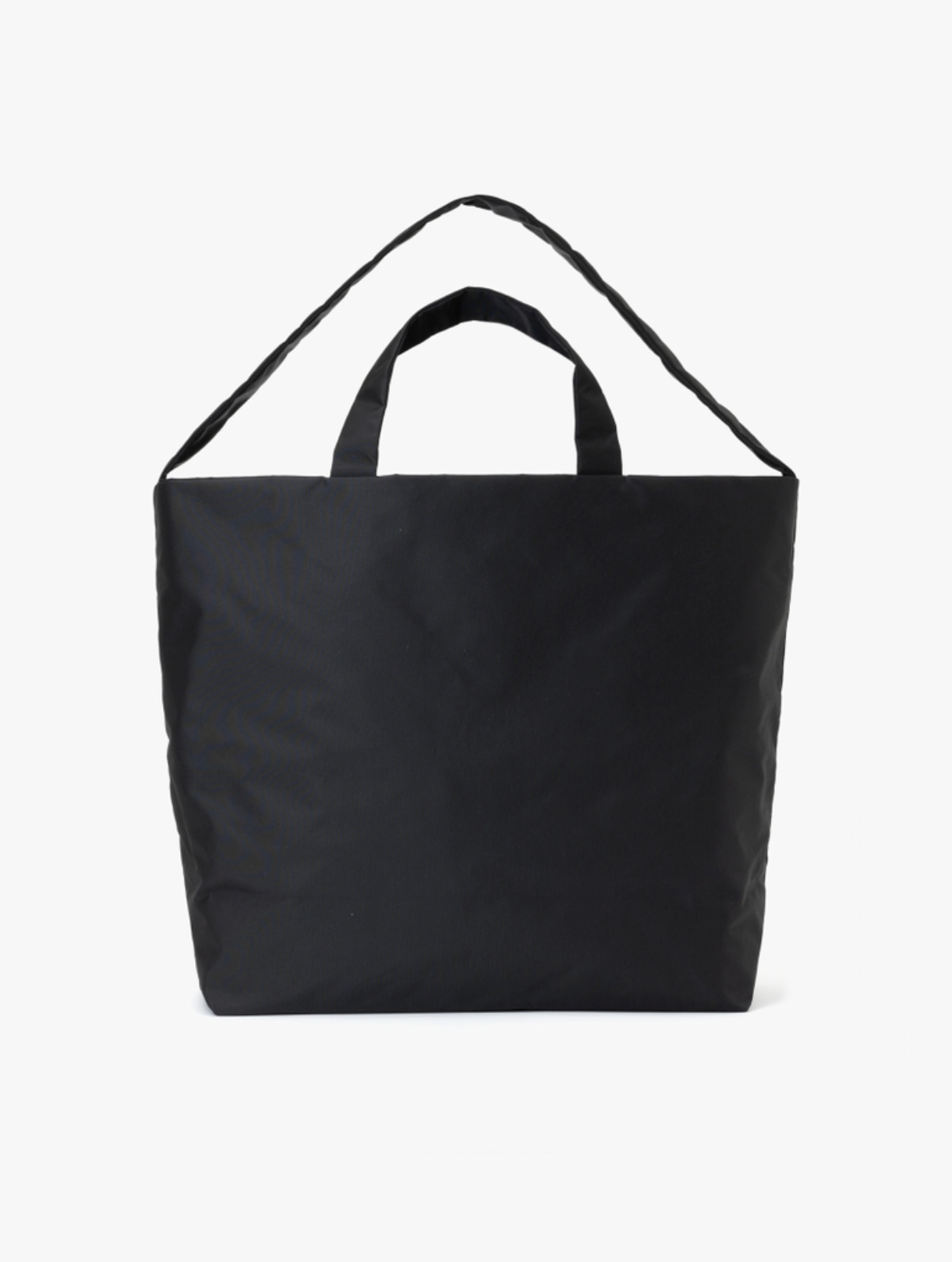 BLACK NYLON SHOULDER TOTE L NY30