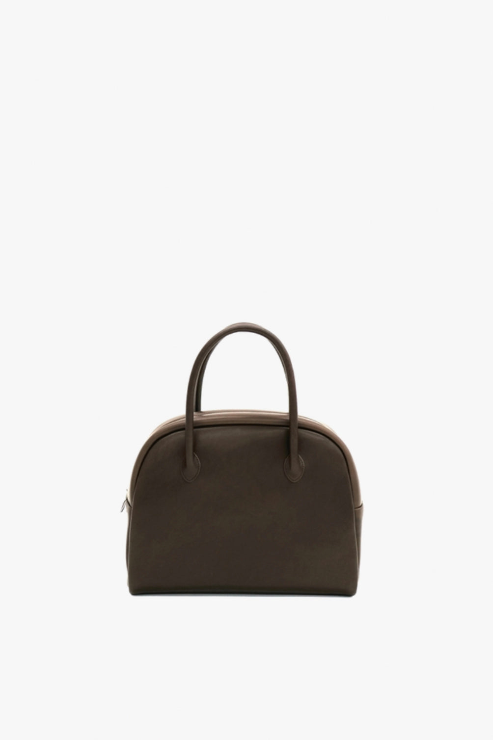 DARK BROWN COW LEATHER BOSTON BAG S GE02