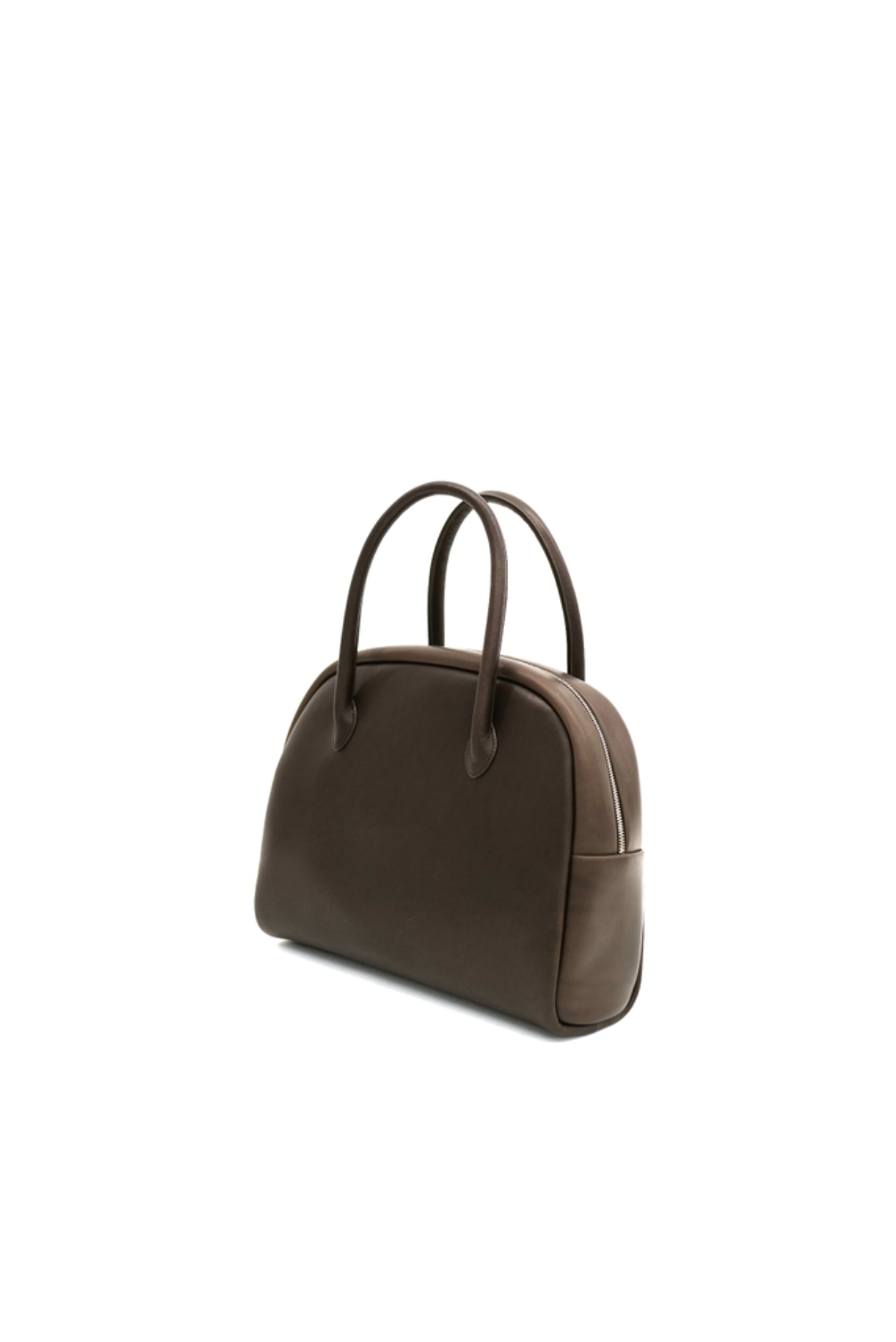 DARK BROWN COW LEATHER BOSTON BAG S GE02