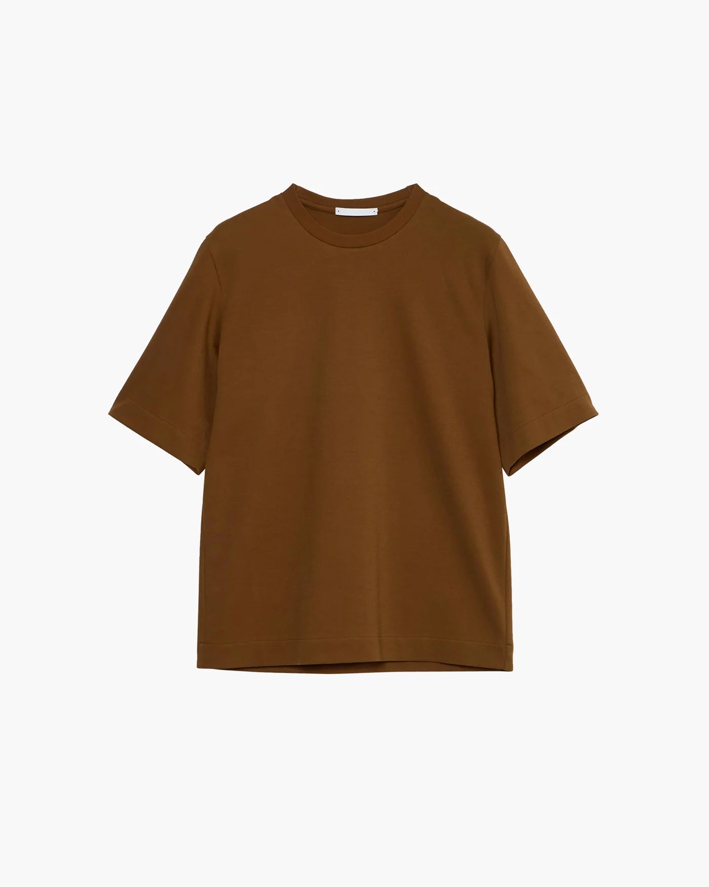 BROWN HALF-SLEEVED T-SHIRT