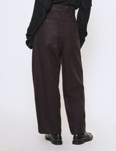 Load image into Gallery viewer, BURGUNDY WOOL WIDE PANTS
